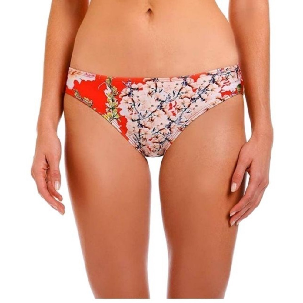 NEW Rachel Roy Bikini Bottom Fleur Red Size XSM NWT - Picture 1 of 6